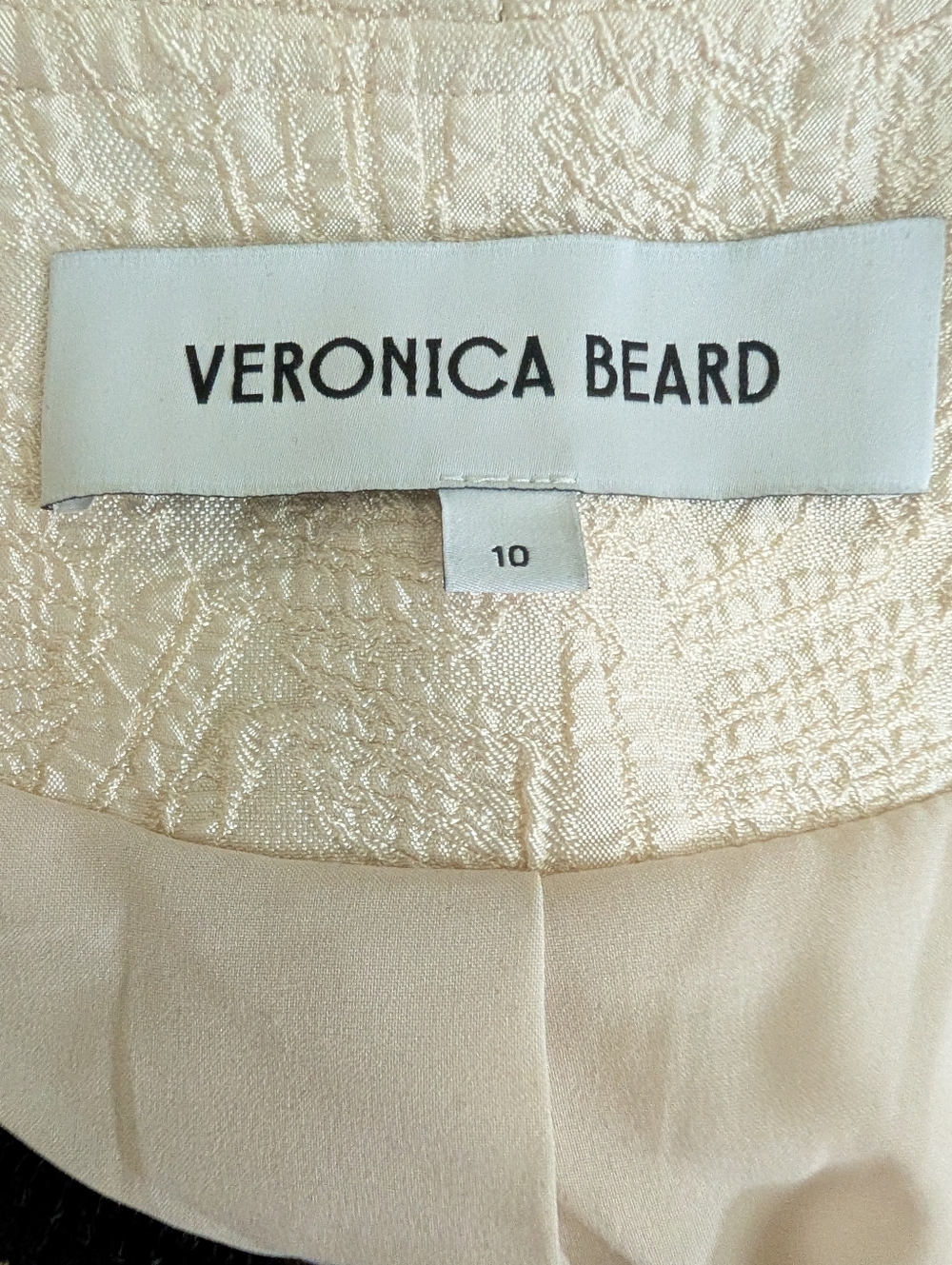Veronica Beard Darla Lady Jacket Blazer Ivory Size 10 - Picture 10 of 14
